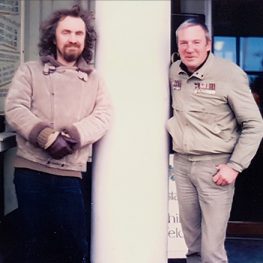 Geoffrey Key with Lancashire artist Brian Bradshaw
