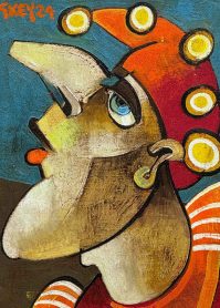 Mr Punch Series Evening Mr Punch by Artist Geoffrey Key